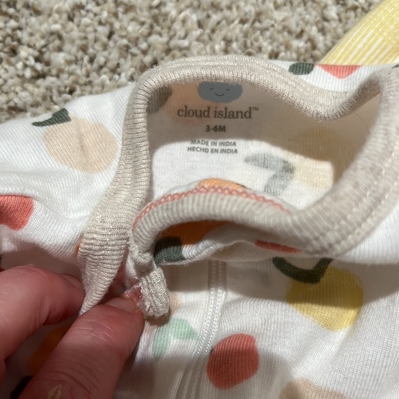 3 Cloud Island Baby Girl footies- new without tags - Picture 2 of 3